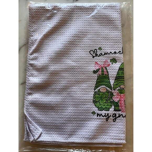 Kitchen Other - NEW Shamrockin' with My Gnomies Kitchen Towel St. Patrick's Day Lucky Irish Dish